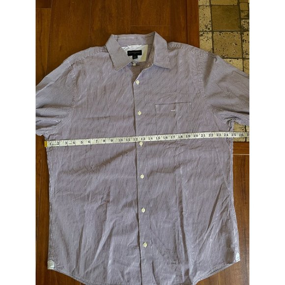 BANANA REPUBLIC Mens Cotton Long Sleeve Buttoned Striped Shirt size XL - Picture 7 of 11
